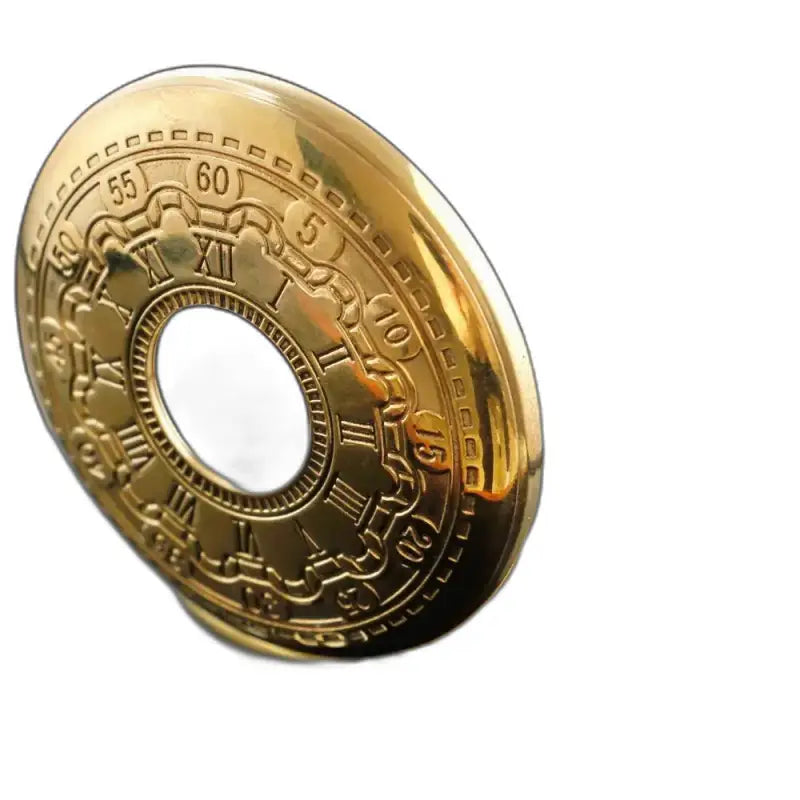 Quadrante dorato con numeri romani dell'orologio da tasca di lusso Moonlight da uomo