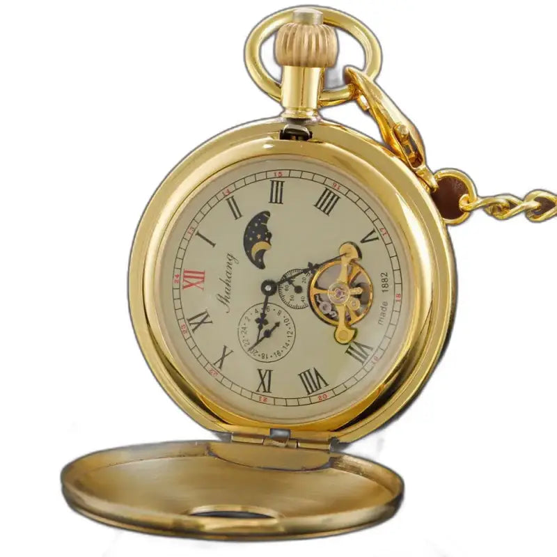 Orologio da tasca da uomo Moonlight Luxury in oro per tutte le occasioni speciali
