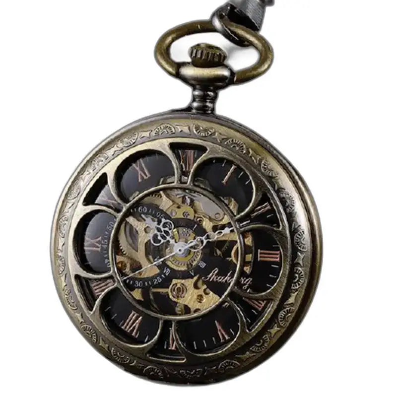 Orologio da tasca meccanico di lusso Oignon con cassa decorata e carica manuale