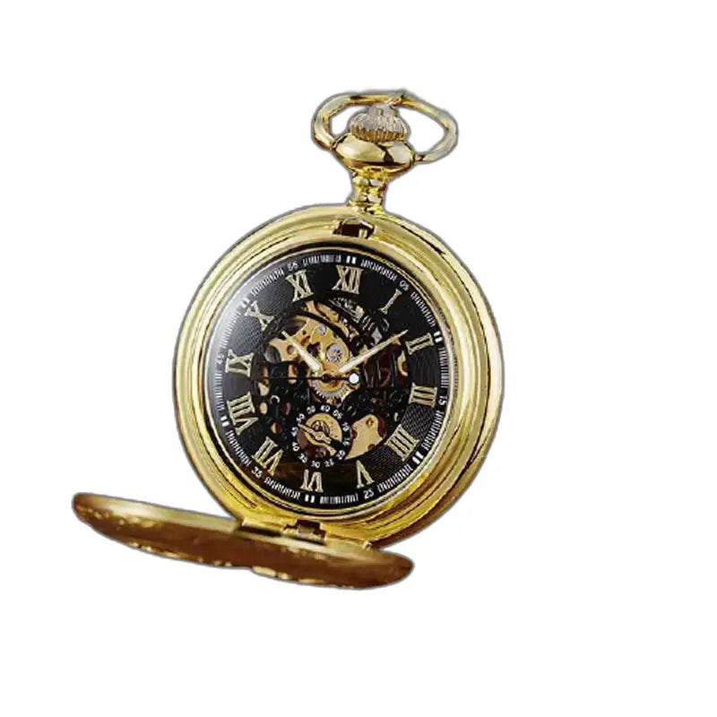 Orologio da tasca meccanico di lusso Oignon con cassa a cipolla e carica manuale in oro