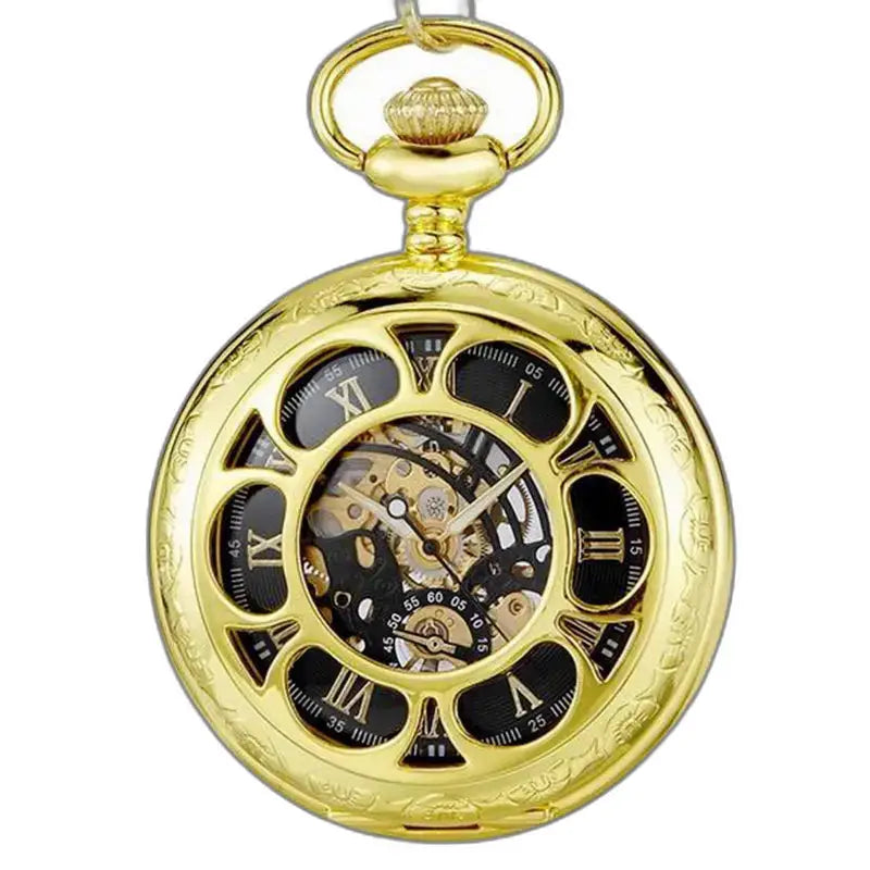 Orologio da tasca meccanico di lusso Oignon con cassa a cipolla in oro, a carica manuale