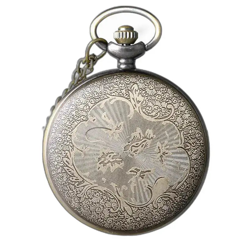 Orologio pendente da donna in argento vecchio stile vintage con un elegante quadrante argentato