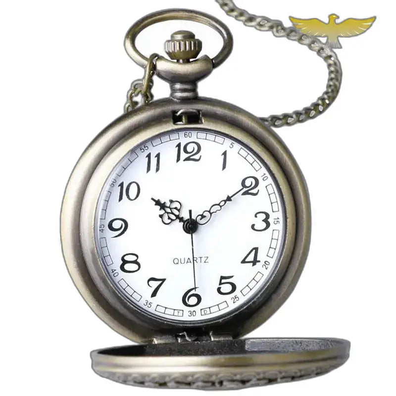 Ciondolo per orologio da donna in stile Old Vintage in argento con catena antica