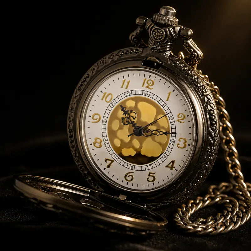Orologio da tasca meccanico scheletrato Steampunk - Univers Gousset