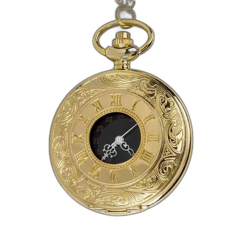 Antico orologio da tasca in oro di lusso con eleganti numeri romani