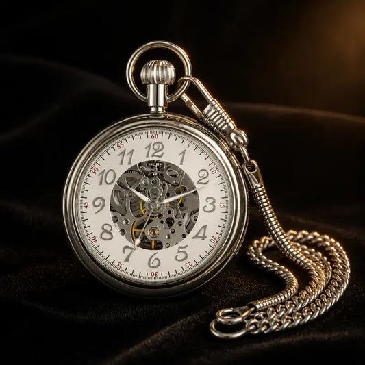 Orologio da tasca automatico quadrante aperto - Univers Gousset