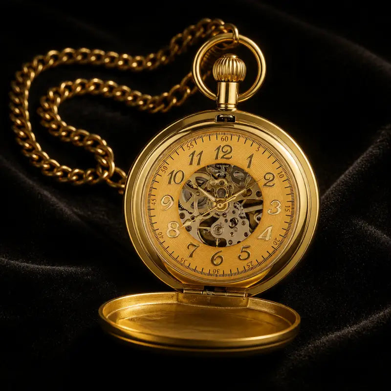 Orologio da tasca automatico Double Hunter - Univers Gousset
