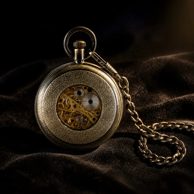 Orologio da tasca meccanico scheletrato vintage - Univers Gousset