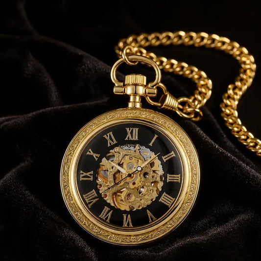 Orologio da tasca meccanico scheletrato da uomo - Univers Gousset