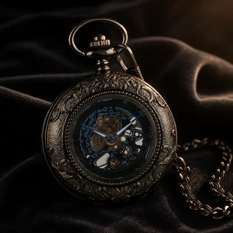 Orologio da tasca meccanico Hunter trasparente - Univers Gousset