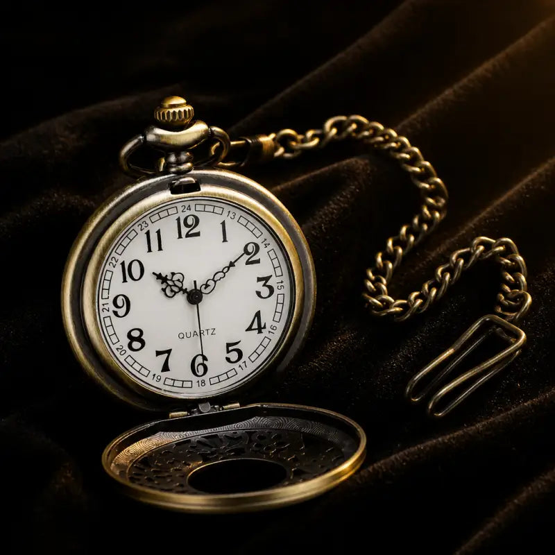 Collana vintage con orologio da tasca al quarzo da donna - Univers Gousset