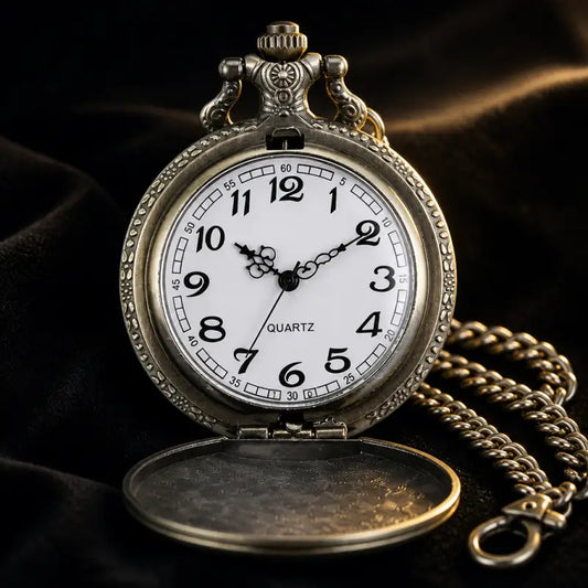 Collana vintage con orologio da tasca al quarzo da donna - Univers Gousset