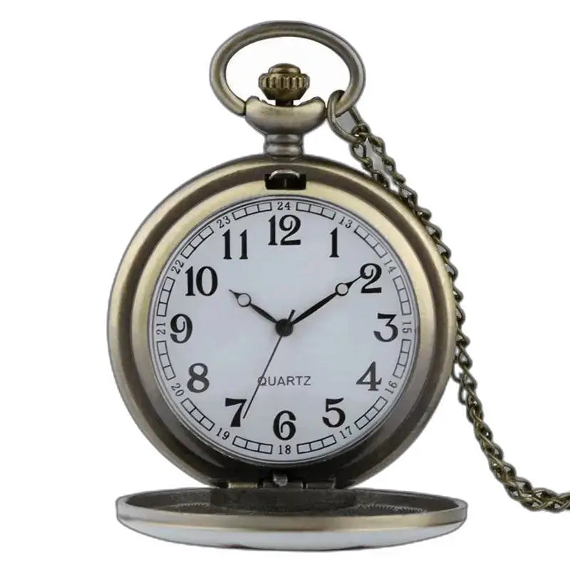 Orologio da tasca da donna con collana multicolore con elegante catena in stile antico