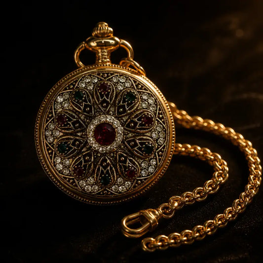 Orologio da tasca al quarzo, collana da donna, gioielli - Univers Gousset
