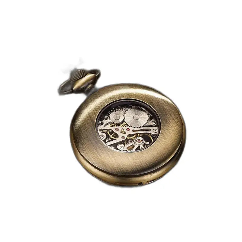 Orologio da tasca Complicazione Modern Chic Bronzo Oro con meccanismo a vista