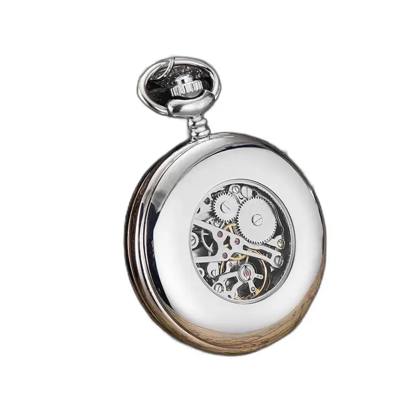 Orologio da tasca in argento dal design chic e una complicazione moderna