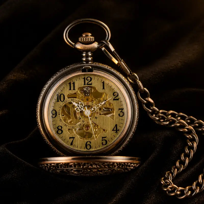 Orologio da tasca meccanico scheletrato Steampunk - Univers Gousset