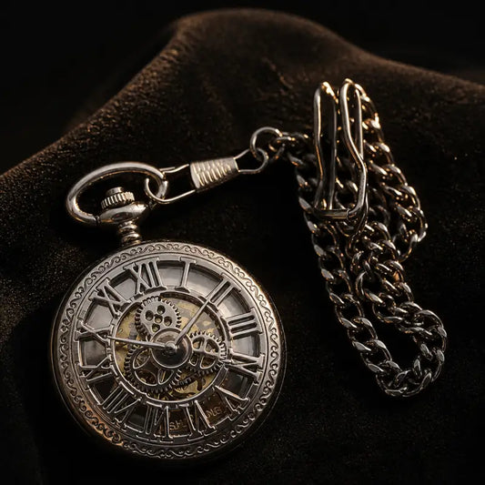 Orologio da tasca meccanico mezzo cacciatore romano - Univers Gousset