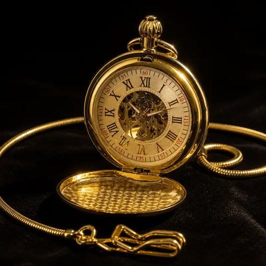 Orologio da tasca meccanico Double Hunter - Univers Gousset