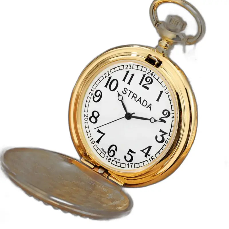 Orologio da tasca in oro da donna con design ape, elegante orologio da tasca con collana