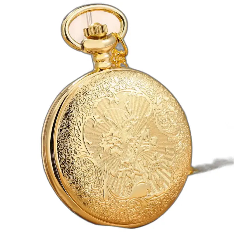 Orologio da tasca ornato in oro, elegante collana con api da indossare per le donne