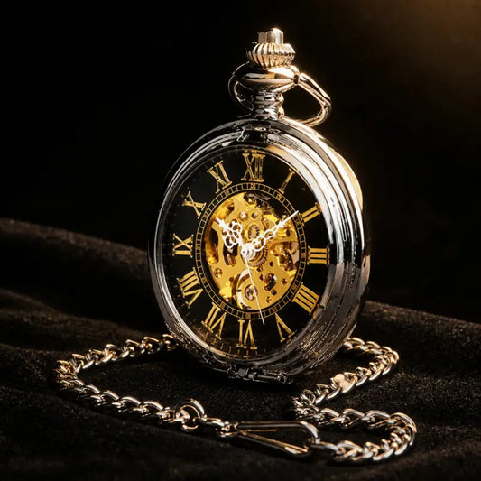 Orologio da tasca meccanico da donna Double Hunter - Univers Gousset
