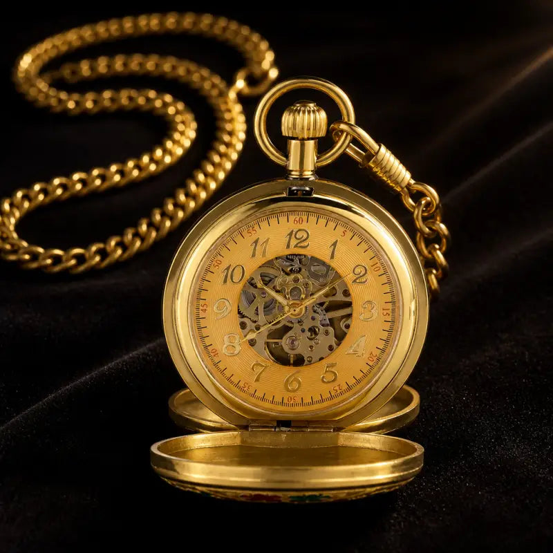 Orologio da tasca meccanico da donna Double Hunter - Univers Gousset
