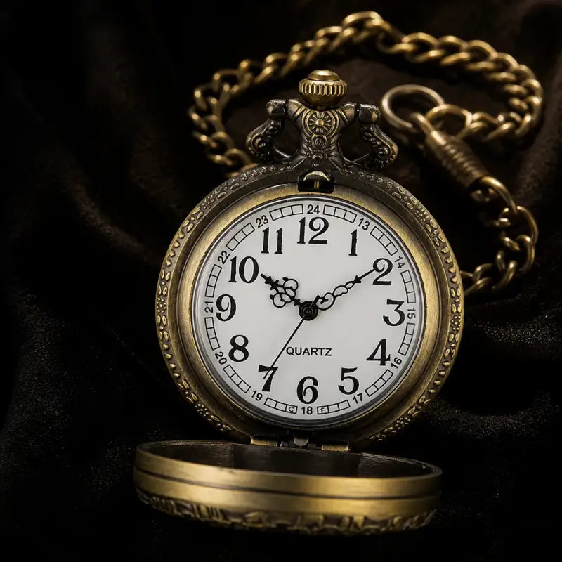 Collana vintage con orologio da tasca al quarzo da donna - Univers Gousset