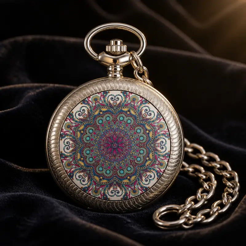 Orologio da tasca al quarzo Flower Hunter da donna - Univers Gousset