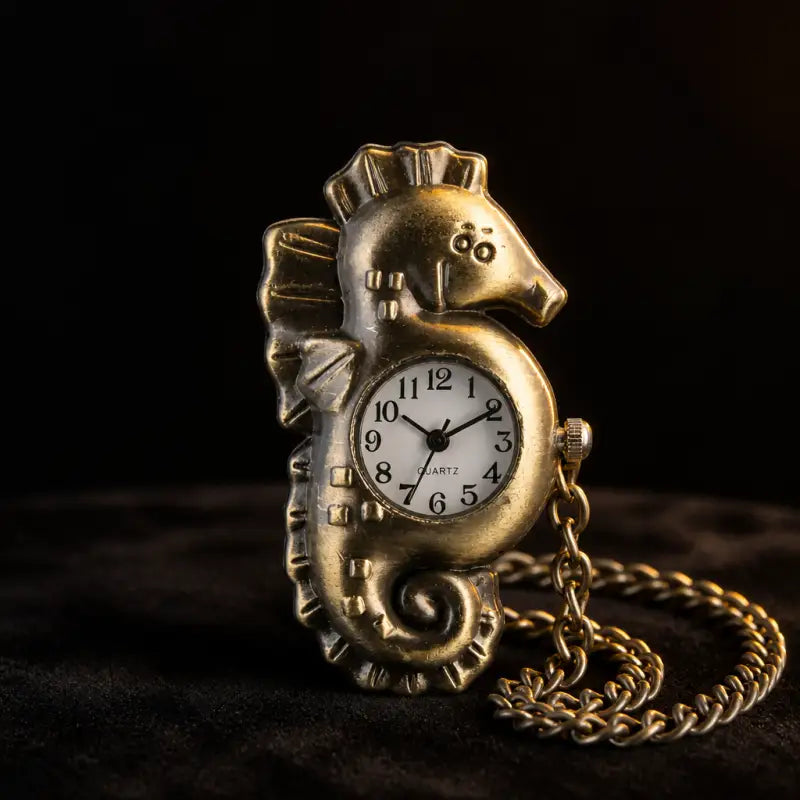 Orologio da tasca al quarzo Seahorse da donna - Univers Gousset