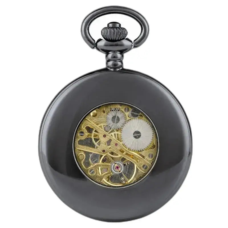 Elegante orologio da tasca da uomo Demi Chasseur con meccanismo a vista dallo stile elegante