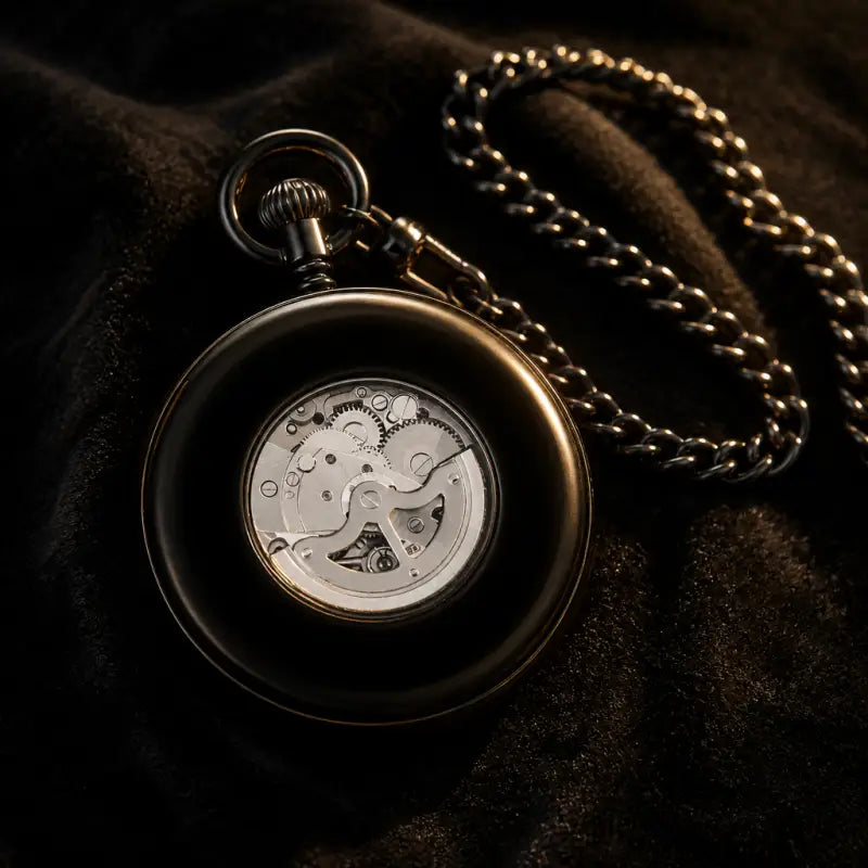 Orologio da tasca meccanico a quadrante aperto da uomo - Univers Gousset