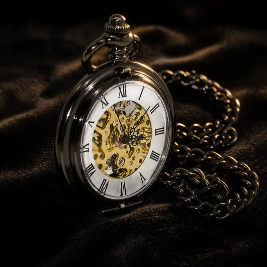 Orologio da tasca meccanico scheletrato Steampunk - Univers Gousset