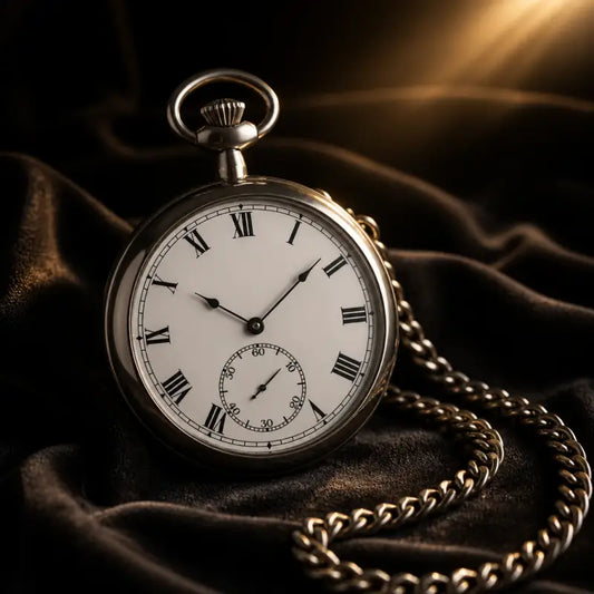 Orologio da tasca meccanico a quadrante aperto da uomo - Univers Gousset