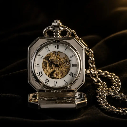 Orologio da tasca meccanico ottagonale da uomo - Univers Gousset
