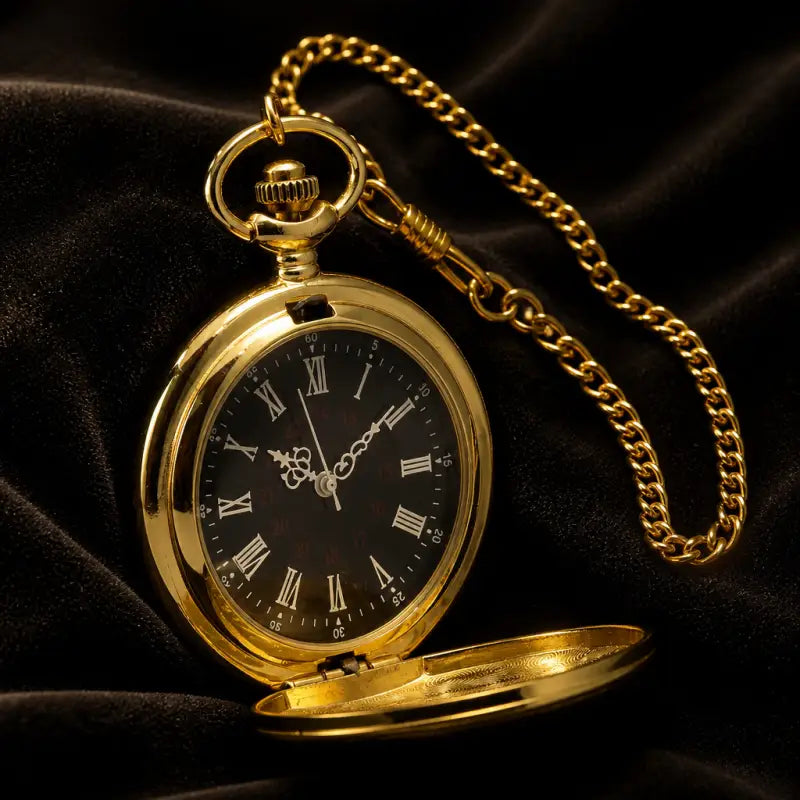 Orologio da tasca al quarzo romano Half Hunter - Univers Gousset