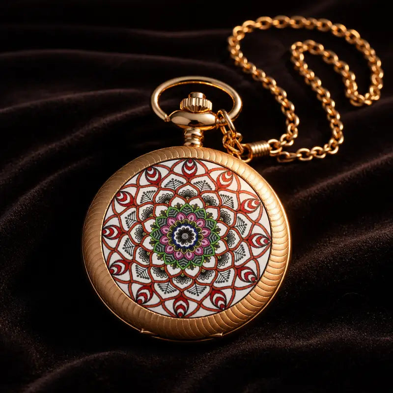 Orologio da tasca al quarzo con giradischi da donna - Univers Gousset