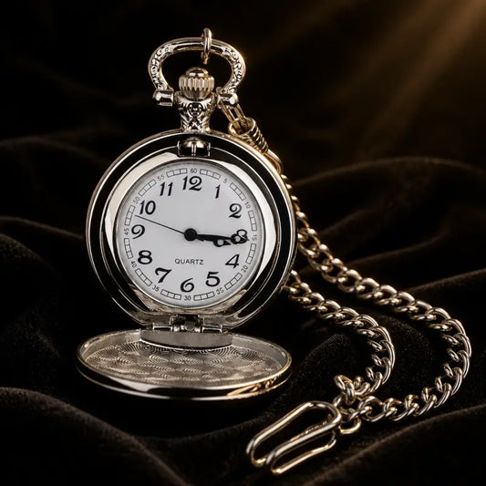 Collana con orologio da tasca al quarzo farfalla da donna - Univers Gousset