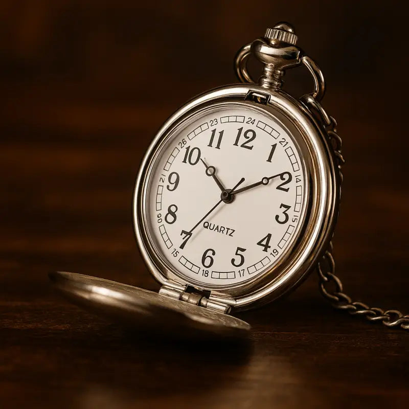 Orologio da tasca classico con ciondolo da uomo e donna in elegante argento per tutti