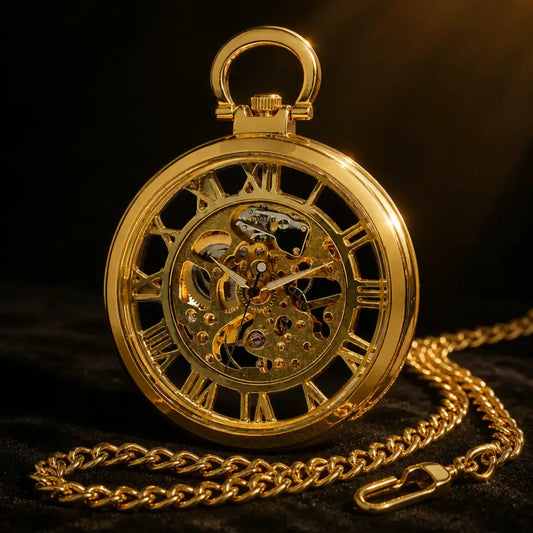 Orologio da tasca meccanico scheletrato da uomo - Univers Gousset