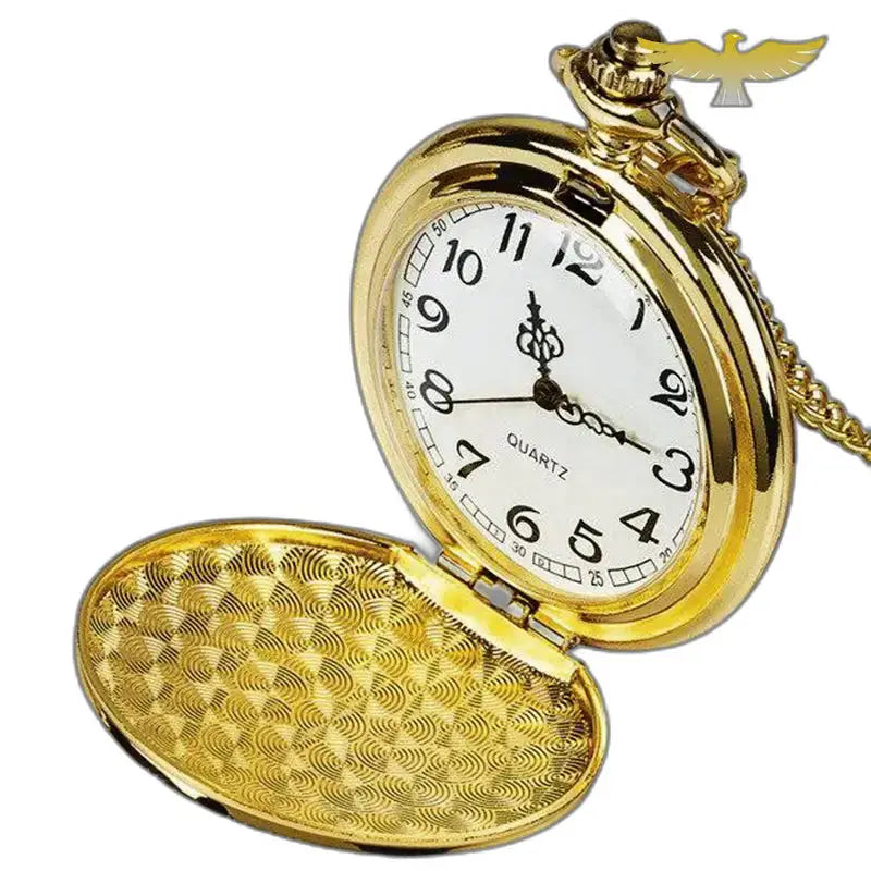 Orologio da tasca Regulateur Luxe Full Hunter con interni dorati e decorativi