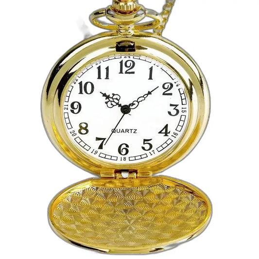 Orologio da tasca in oro con coperchio aperto dell'orologio da tasca regolatore di lusso Full Hunter