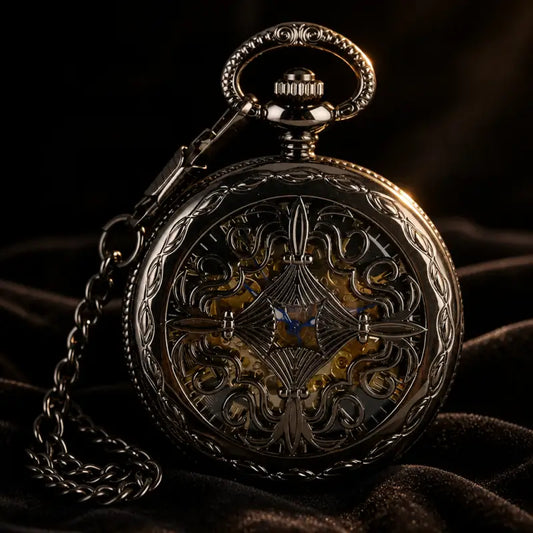 Orologio da tasca automatico scheletrato da uomo - Univers Gousset