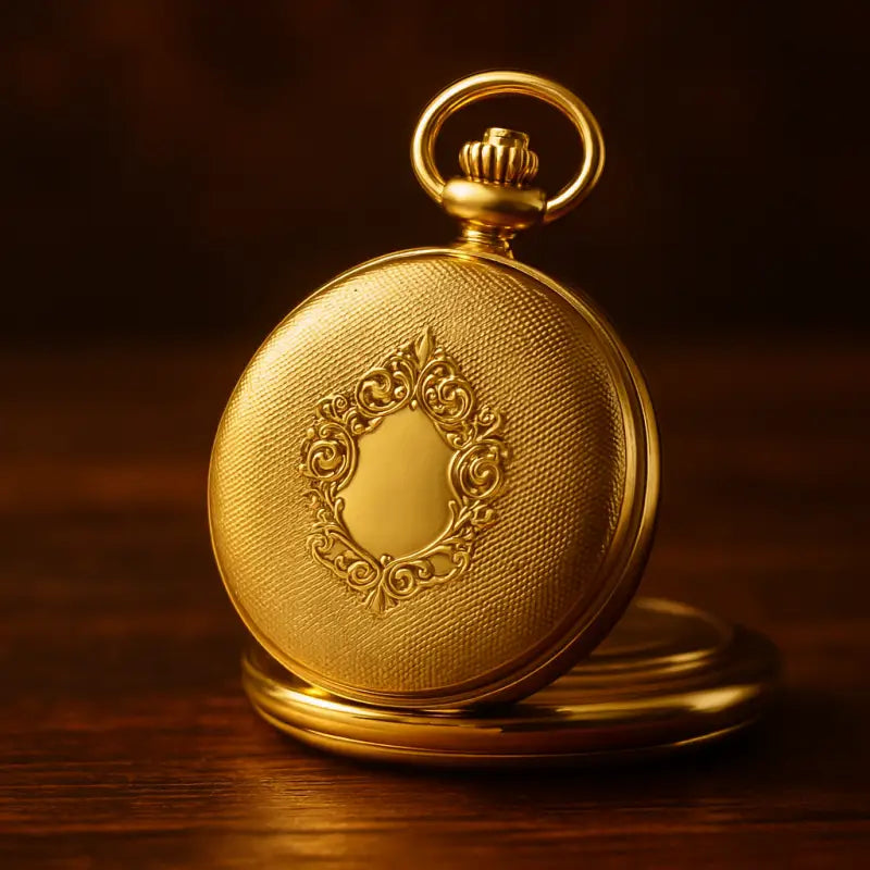 Orologio da tasca in oro Royal London Luxe con un elegante design dorato e decorato