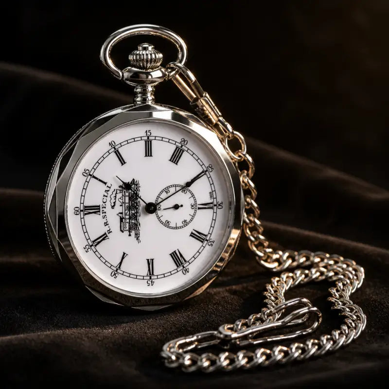 Orologio da tasca meccanico vintage a faccia aperta - Univers Gousset