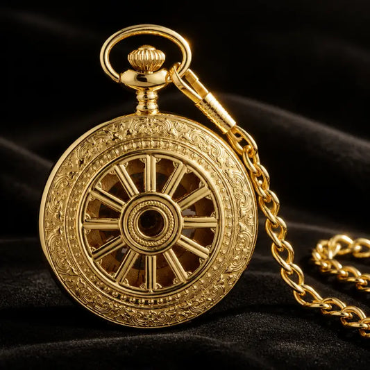 Orologio da tasca meccanico scheletrato traforato - Univers Gousset