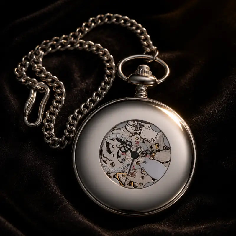 Orologio da tasca meccanico scheletrato da uomo - Univers Gousset