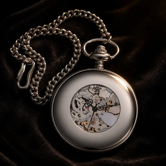 Orologio da tasca meccanico scheletrato da uomo - Univers Gousset