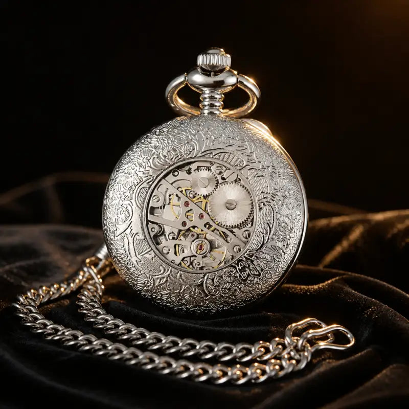Orologio da tasca automatico scheletrato da uomo - Univers Gousset