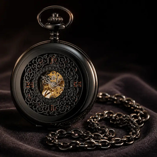 Orologio da tasca meccanico scheletrato da uomo - Univers Gousset